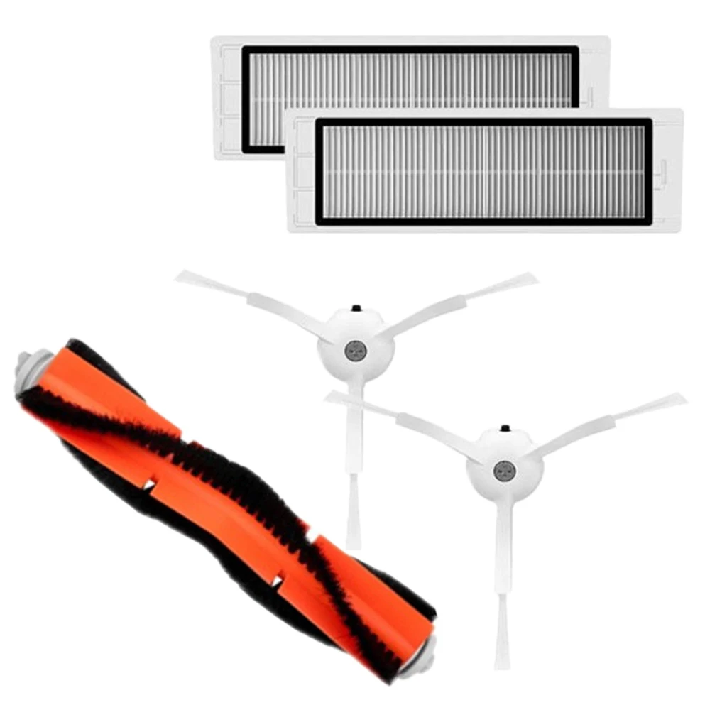 5pc/set Main Brush+HEPA Filter+Side Brush for Xiaomi Mi Robot Vacuum Cleaner HEPA Filter Main Side Brush