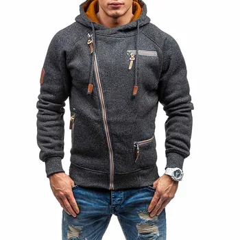 

New Fashion Mens Sweater Men Zipper AutumnSolid Knitted Streetwear Mens Sweaters Winter Drawstring Casual Slim Sweaters Hip Hop