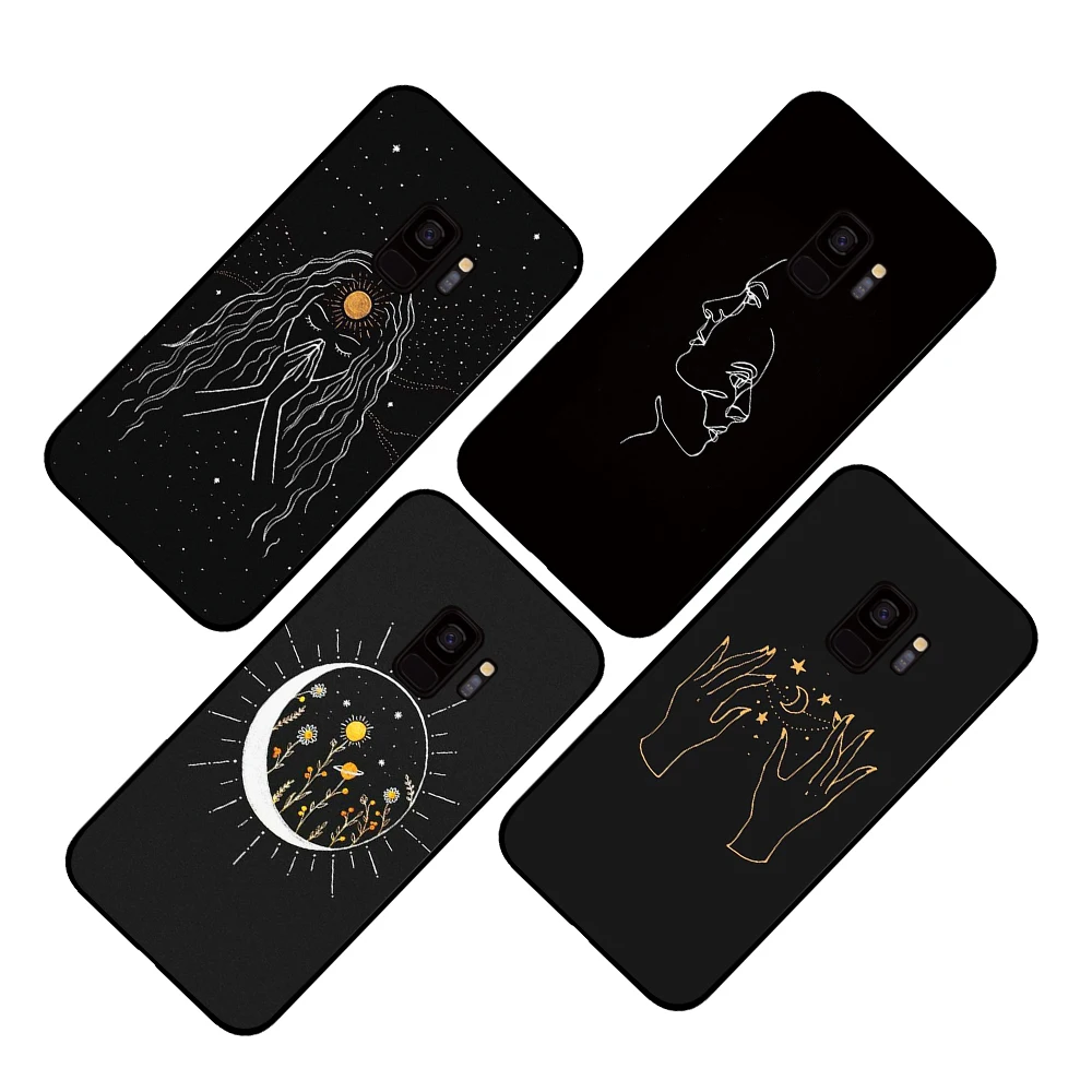 Moon арт для samsung Galaxy A6 A8 плюс A7 A9 2018 A5 2017 18 J530 J7 J8 телефонные чехлы|Чехлы-накладки| |