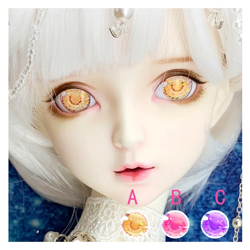 Глаза для шарнирных кукол 14 мм 10 22 с эффектом Авроры 1/8 1/6 1/4 1/3 BJD SD DD|Куклы| |