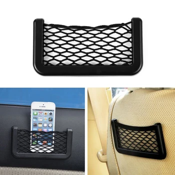 

1x Auto Seat Side Back Storage Net Bag For Mitsubishi Asx Lancer 10 Outlander Pajero Sport 9 L200 Colt Carisma Galant Grandis