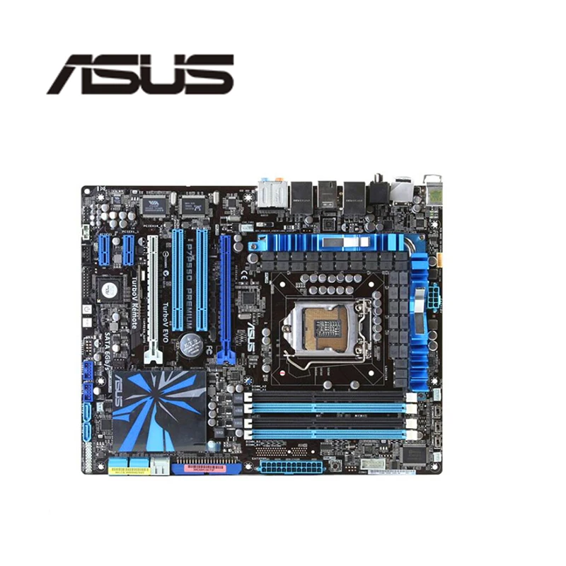 Разъем LGA 1156 для ASUS P7P55D Premium десктопная материнская плата P55 i3 i5 i7 DDR3 16 ГБ б/у