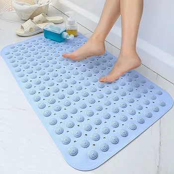 

Bathroom Mat Anti Slip Bath Shower Mat PVC Safety Shower Massage Particles Foot Pad Odorless Non‑Slip Bath Mat