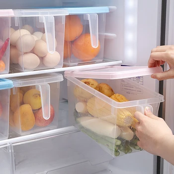 

5L Kitchen Transparent Storage Box Grains Bean Storage Container Sealed Home Organizer Food Container Refrigerator Storage Boxes