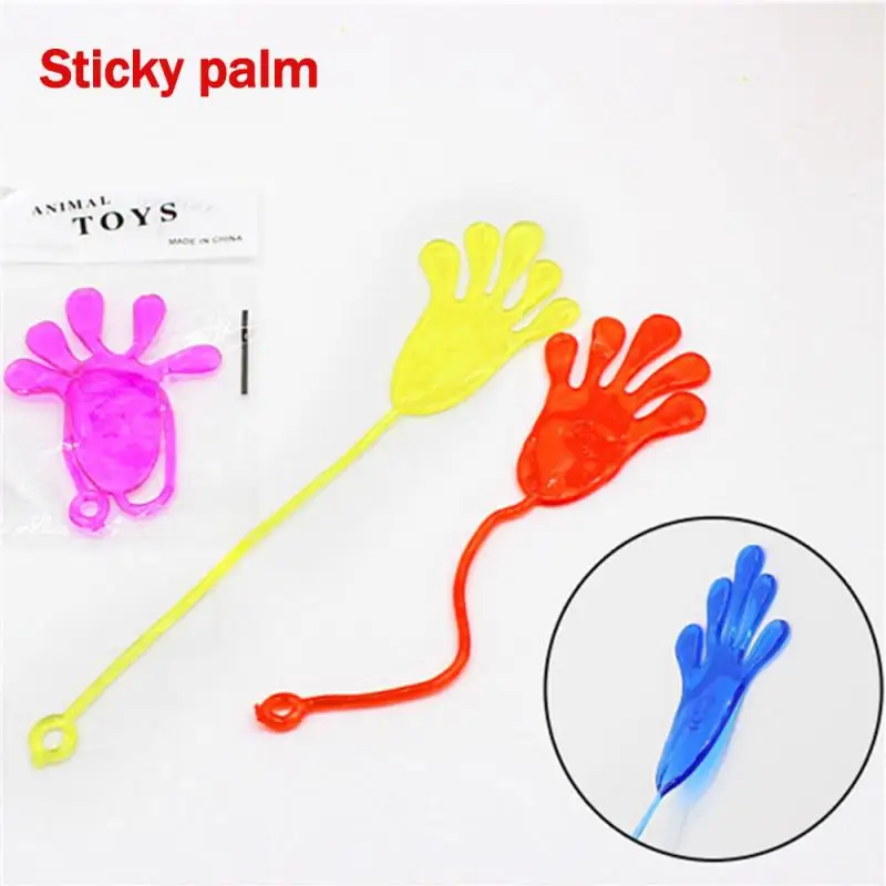 5Pcs Super Funny Sticky Hands Palm Party Favor Toys Novelties Prizes Kids Gifts