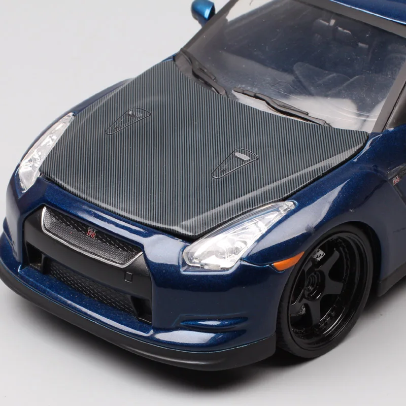 1/24 масштаб Jada 2009 Nissan GTR super GT Гоночная машина металлические Литые и игрушечные транспортные средства модель GT-R миниатюрная для коллекционного хобби детей