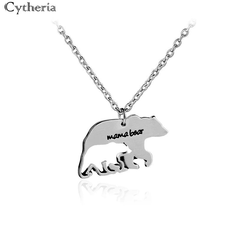Ожерелье с животными для мамы и ребенка|gift for mom|animal necklacebear necklace |