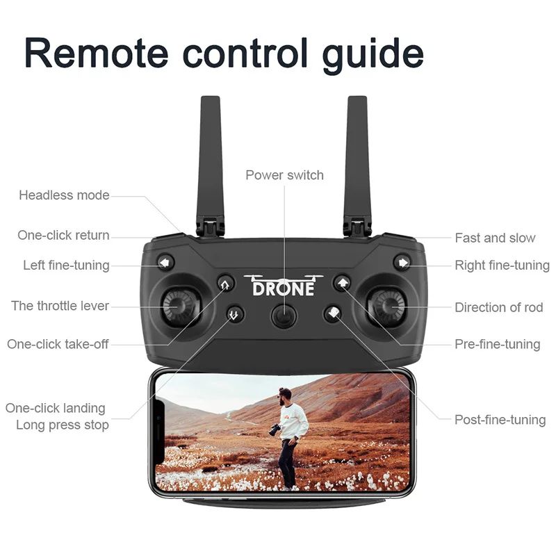 F62 2 4G wifi 0.3MP/4K 18MP HD широкоугольная камера RC 4k Дрон Dji Fimi A3 Tello Mavic Pro Дроны с Pro|Рамы для