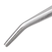 Пинцет из нержавеющей стали зубчатые Изогнутые Стоматологические Хирургические инструменты стоматологический инструмент