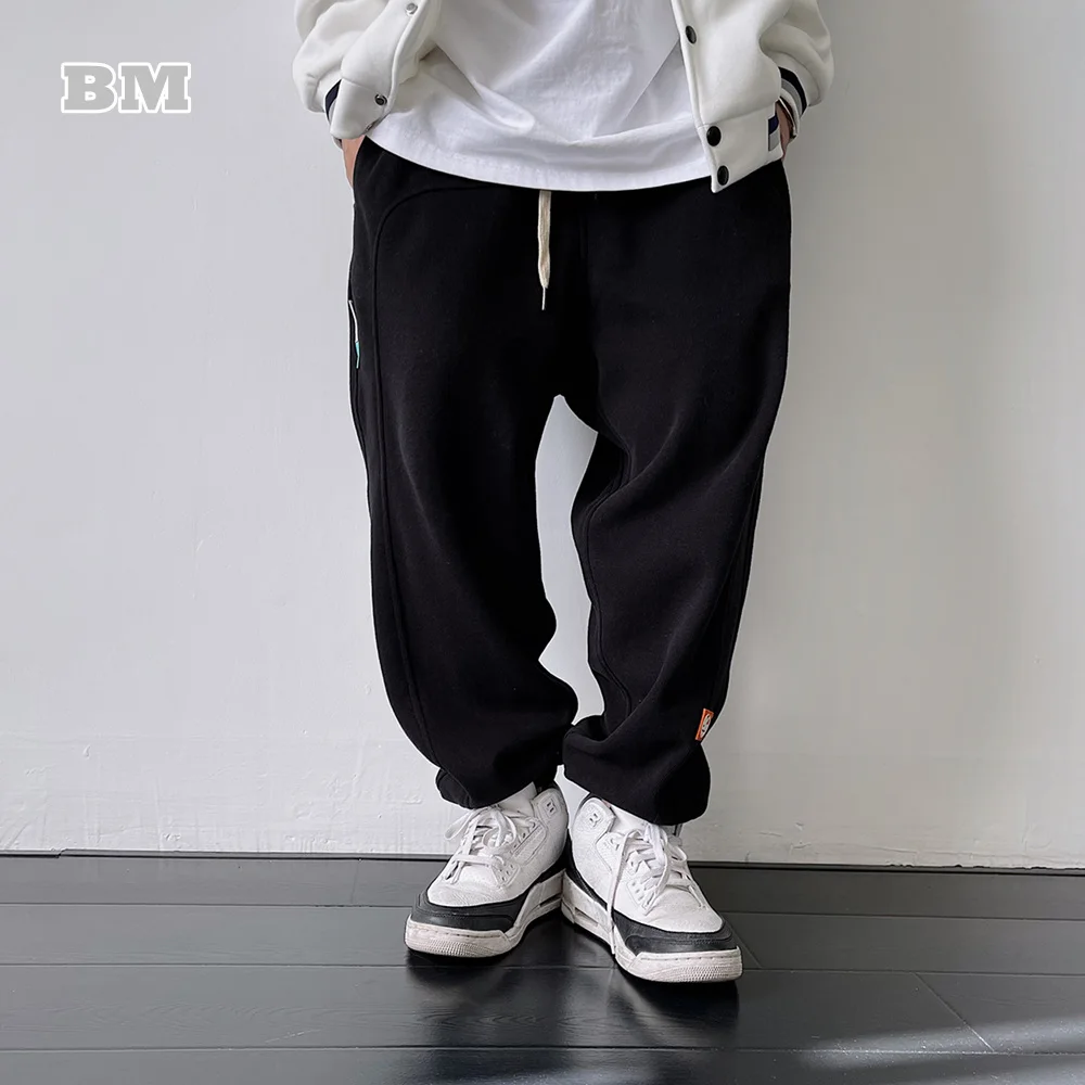 Hip Hop Fashion Couple Solid Color Harem Sweatpants Streetwear Casual Sports Pants Korean Tracksuit Kpop Joggers Men Clothing