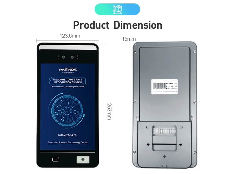 Automatic Non-touch AI Face Recognition Terminal with QR Reader ,Card Reader Used for Supermarket/Office/Schools - Famidy.com