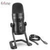 FIFINE-Micrófono de grabación USB para PC/PS4/Mac, micrófono de Podcast para PC/PS4/Mac, cuatro patrones de captación para voces, juegos, ASMR,Zoom-class(K690) 1