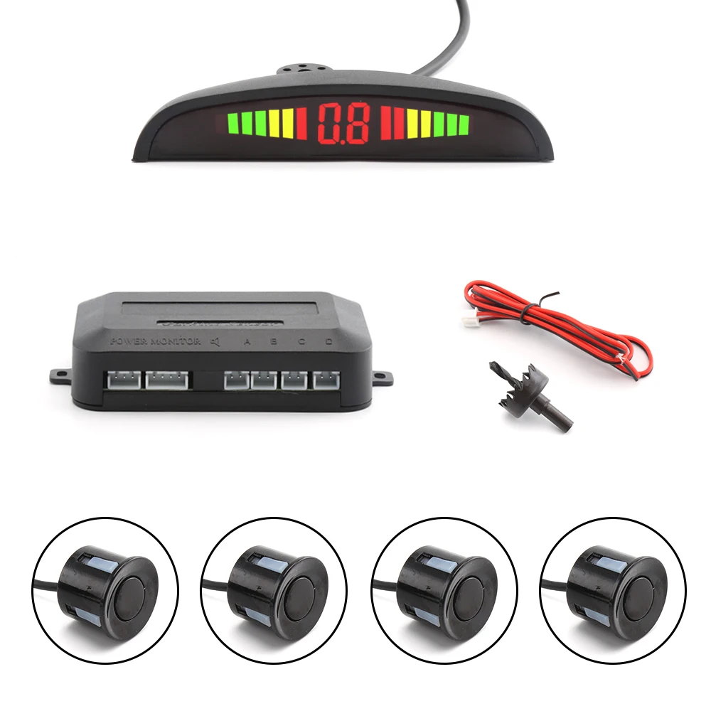 Auto LED Parkplatz Sensor Kit 22mm Blind Spot Sensoren Hintergrundbeleuchtung Display Reverse Backup Radar Monitor System Auto Parktronic Auto LED Parkplatz Sensor Kit 22mm Blind Spot Sensoren Hintergrundbeleuchtung Display Reverse Backup Radar Monitor System Auto Parktronic
