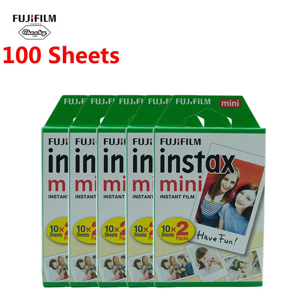 10-100 листов Fujifilm instax mini 9 фильм белый край 3 дюймов широкий пленка для Фотоаппарат моментальной печати mini 8 7s 25 50s 90 Фотобумага