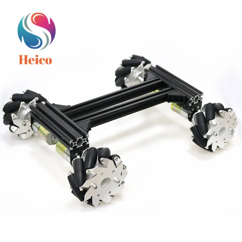 US $16.02 Mecanum Wheel Heavy Metal Smart Car Chassis With 37mm 12v Servo for Robot Omnidirectional Wheels Development Platform DIY Kit