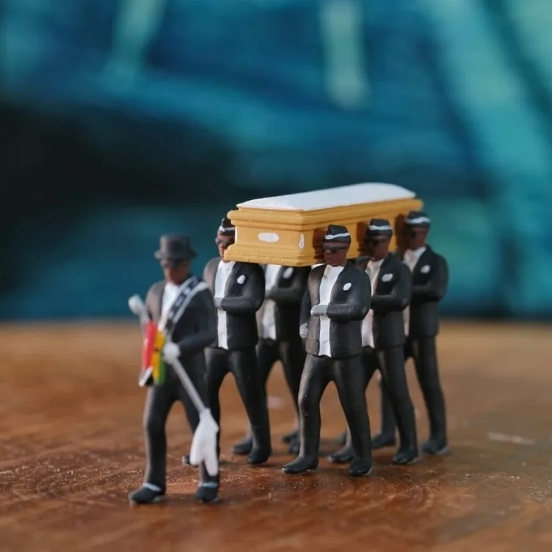 Coffin Dance Ghana Pallbearers Black Cap Funeral Dancing Team Display Dressed Costume Cosplay Props|Costume Props| - AliExpress