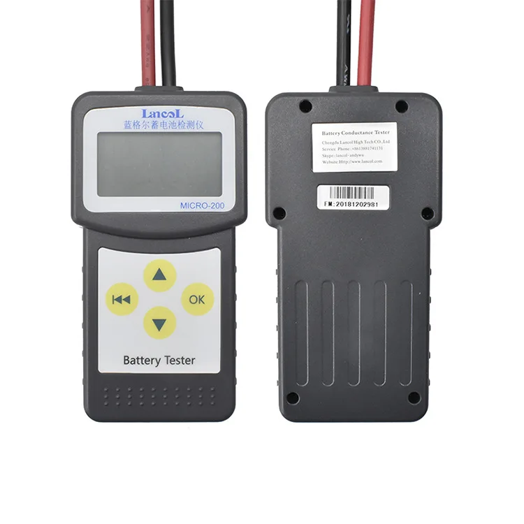 Многоязычная версия, MICRO-200, автомобильный аккумулятор, цифровой анализатор CCA, автомобильный аккумулятор, тестер, 12 В, диагностический инструмент