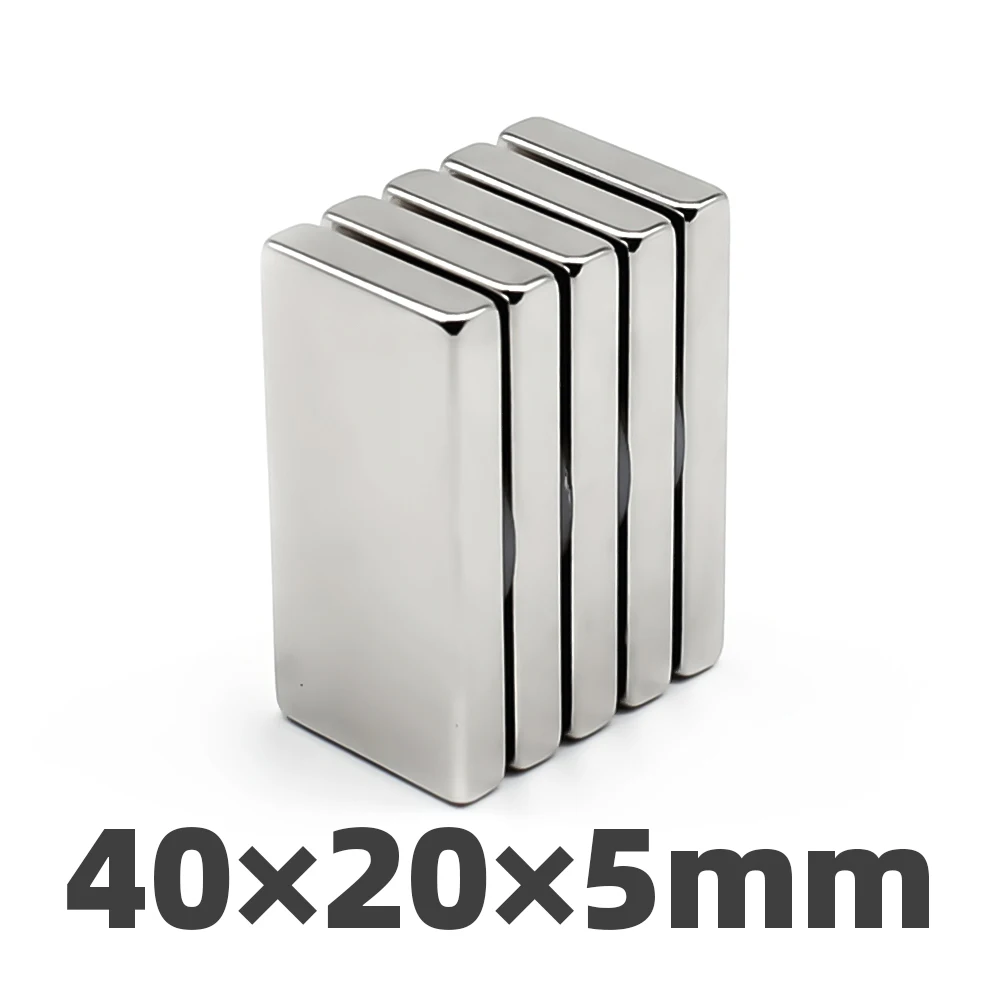 AGMA 1 шт. N38 прямоугольный магнит 40x20x5 мм неодимовый 40*20*5 NdFeB 40 x 20 5 | Обустройство