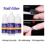 New Nail Glue for Acrylic French False Nail Tips Stick 3D Decoration Glue Clear Fast Dry Glue Manicure Nail Art Tools DIY Design 1