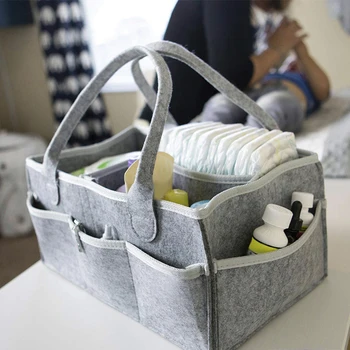 

Baby Diaper Caddy Organizer Portable Diaper Caddy Organizer Bag for Changing Table and Car Nursery Essentials Storage bins