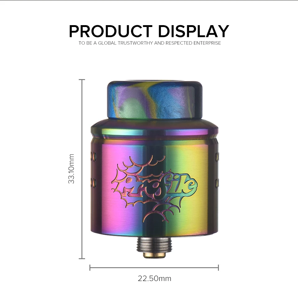 Original Wotofo Profile 1.5 Atomizer Vape Tank Vaporizer Rebuilding RDA Atomizer Vape 510 vape elektronik sigara VS Profile RDA (9)