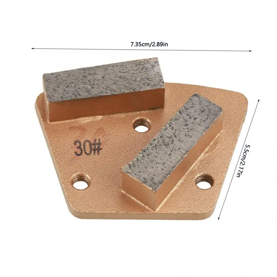 Трапециевидный Алмазный диск по бетону коврик для шлифовки зернистости 30(3 отверстия 2 прямые зубы) циркулярная пила blad
