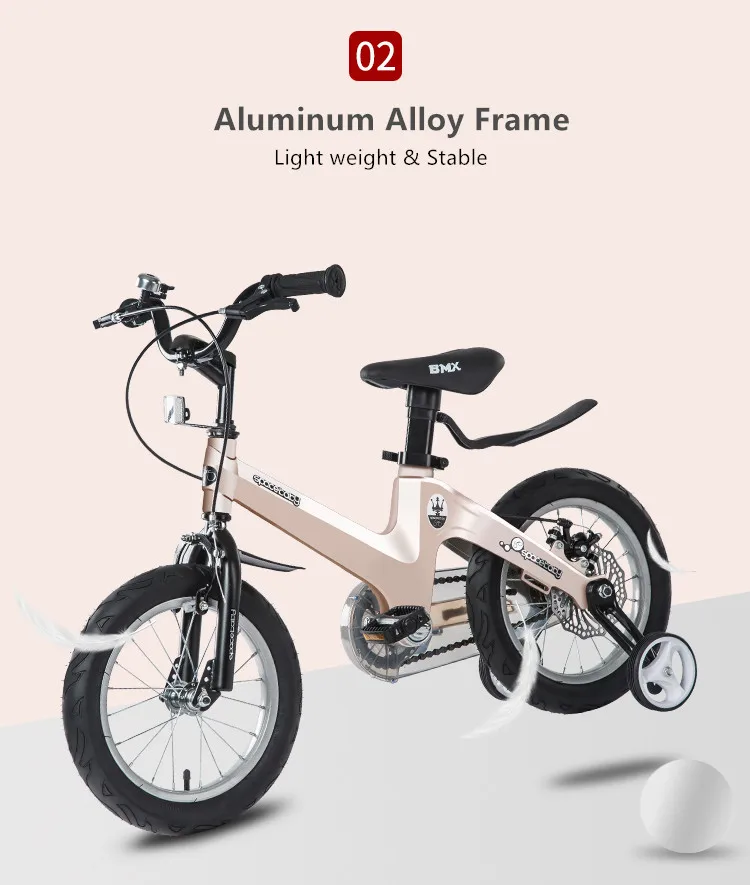 Best New Brand Children Bicycle Aluminum Alloy Frame 12/14/16 inch Wheel 2/3/4/5/6/7/8 Years old Boy/Girl Baby Sports Bike 2