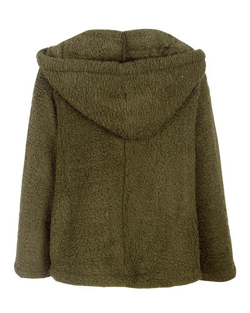 Женские толстовки с капюшоном осень-зима утепленные Повседневное Свободный пуловер, флисовая толстовка