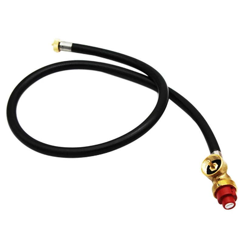 Fuel Propane Butane Gas Portable Camping Stove Replacement 3FT Regulator with Hose Convert to 1 lb Propane Bottle