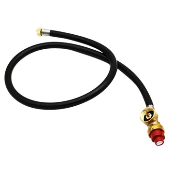 

Fuel Propane Butane Gas Portable Camping Stove Replacement 3FT Regulator with Hose Convert to 1 lb Propane Bottle