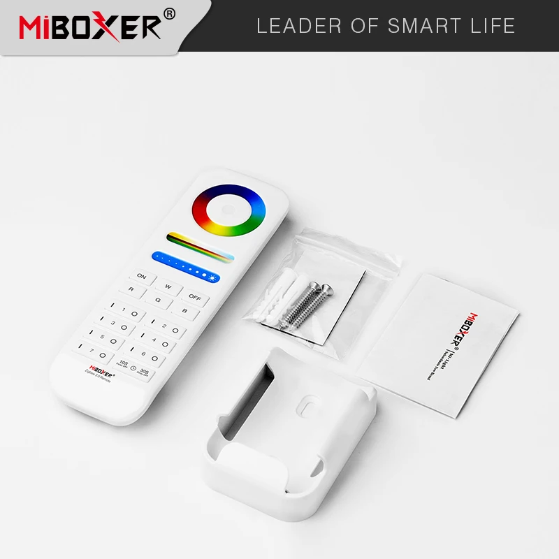 Miboxer FUT089Z Zigbee 3.0 RGB + CCT 리모컨 무선 조광기 RGB + CCT LED 라이트 스트립 용 7 영역 제어