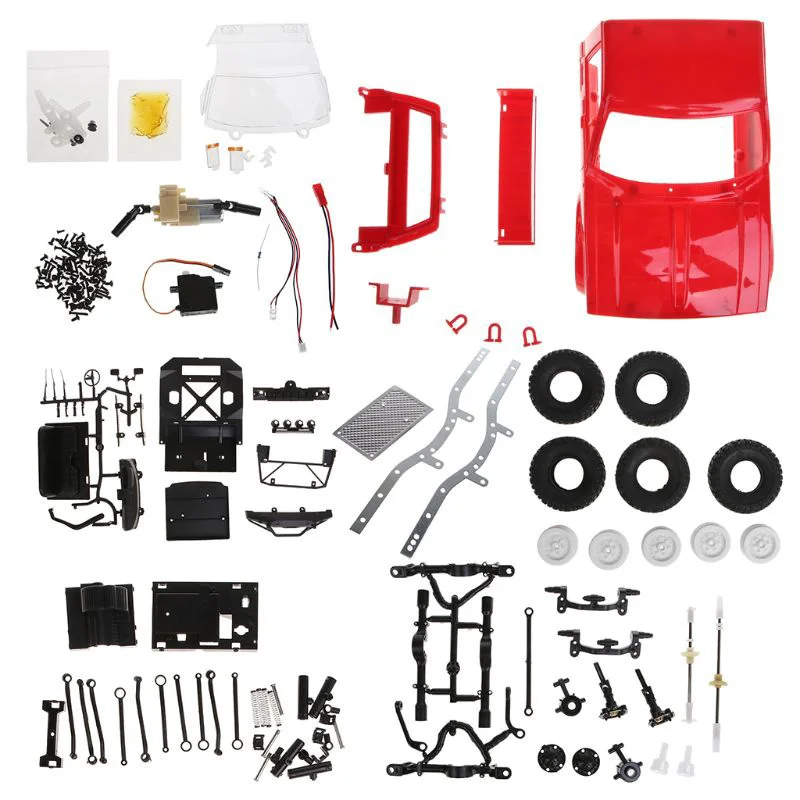 

C14 1:16 RC Truck 1:16 2.4G Mini Off-Road Remote Control Car 15Km/H Top Speed Mini RC Monster Truck 4WD KIT