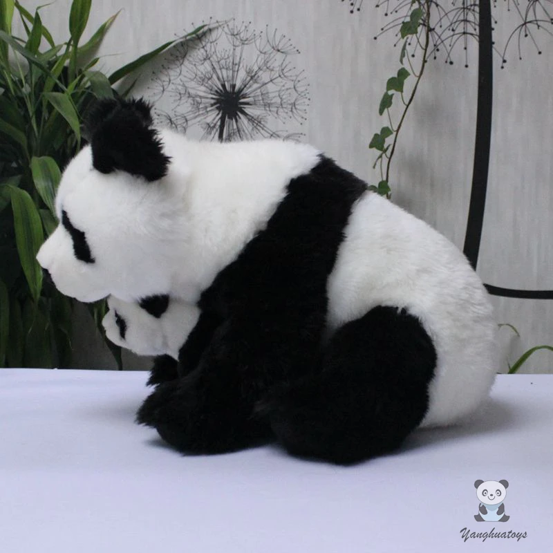 Real Life Toy Plush Panda Dolls Mother And Baby Large dolls soft children's toys birthday gifts