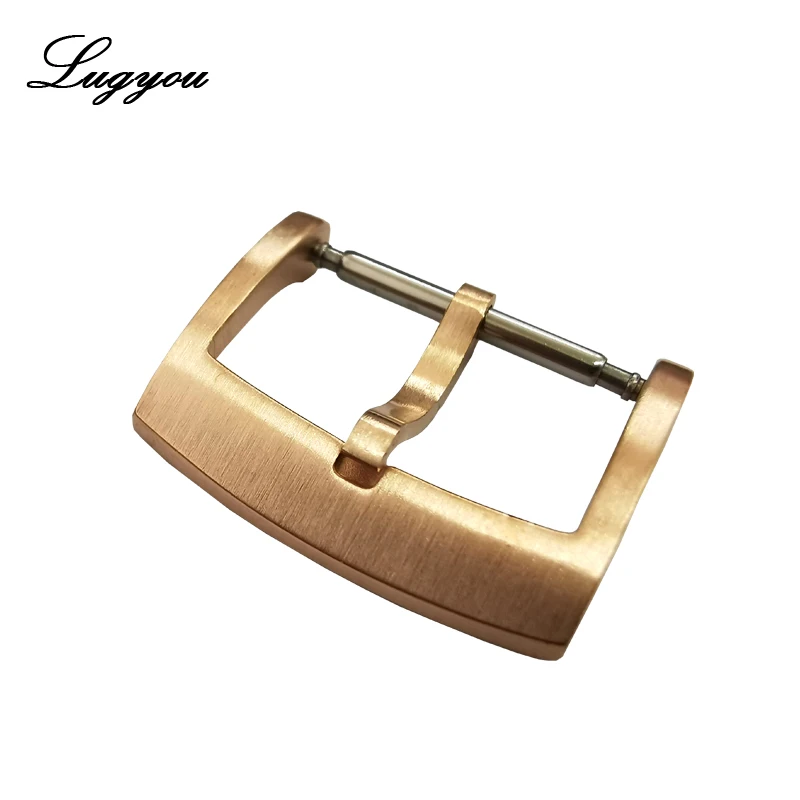 Peças de Relógio Fivela para Correias 2.0 com Barras Lugyou Martin Bronze Língua Fivela Escovado 18 20 22 mm Mola San