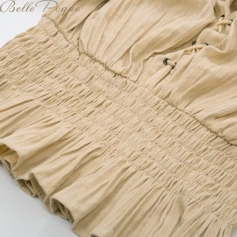 Belle Poque, женские топы, винтажная рубашка, с открытыми плечами, половина рукава, готические топы, Ретро стиль, для девушек, стимпанк, повседневная одноцветная футболка