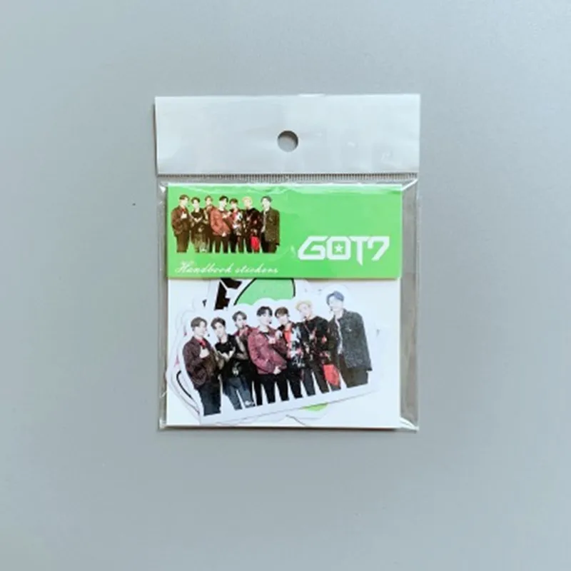 Дважды Got7 BlackPink Seventeen стикеры на ПВХ бумаге наклейки на холодильник дневник JB JinYoung Mark Jackson YoungJae - Цвет: Got7