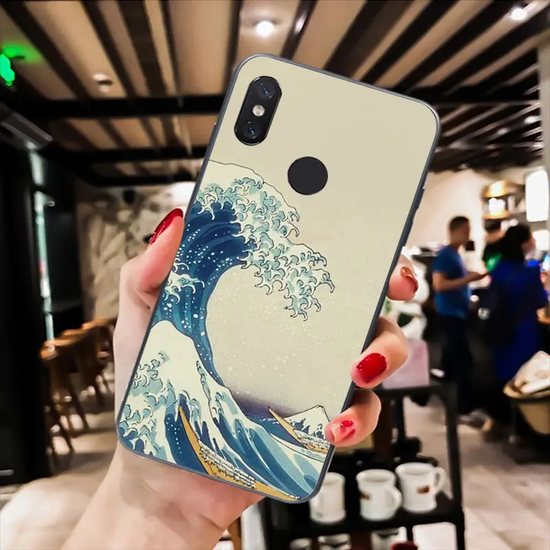 Wave Art Japanese Green Illust Classic 