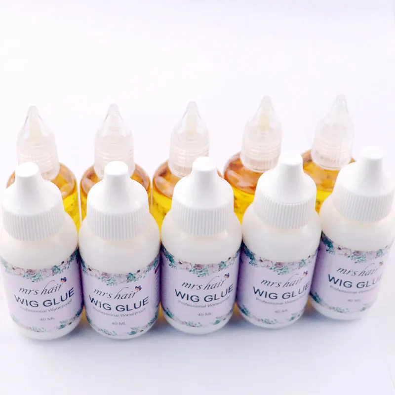 40ML Lace Wig Glue WaterProof Wig Bonding Glue Invisible Adhesive With 1 Bottle Remover For Lace Wig Adhesives Bobo Wig Bond