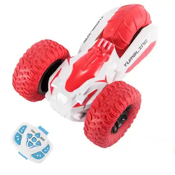 

LeadingStar Wireless 2.4Ghz RC Stunt Car 3 Wheels 360 Degree Rotating Rock Crawler with Light Puzzle Toy