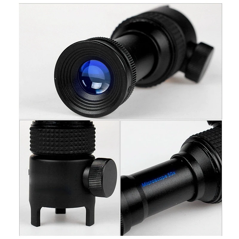 50X Mini Pocket Microscope Illuminated Jadeite