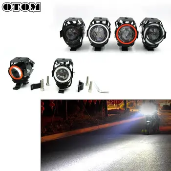 

OTOM 125W Motorcycle Headlight 3000LM Motorbike Spotlight U7 LED Moto Driving Car Fog Spot Head Light Lamp DRL Headlamp