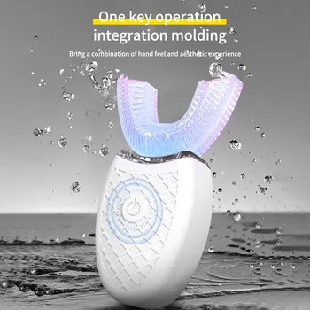 

Full-automatic Toothbrush Variable-frequency 360 Degree Teeth Whitening Rechargeable Electric Silicone Toothbrush