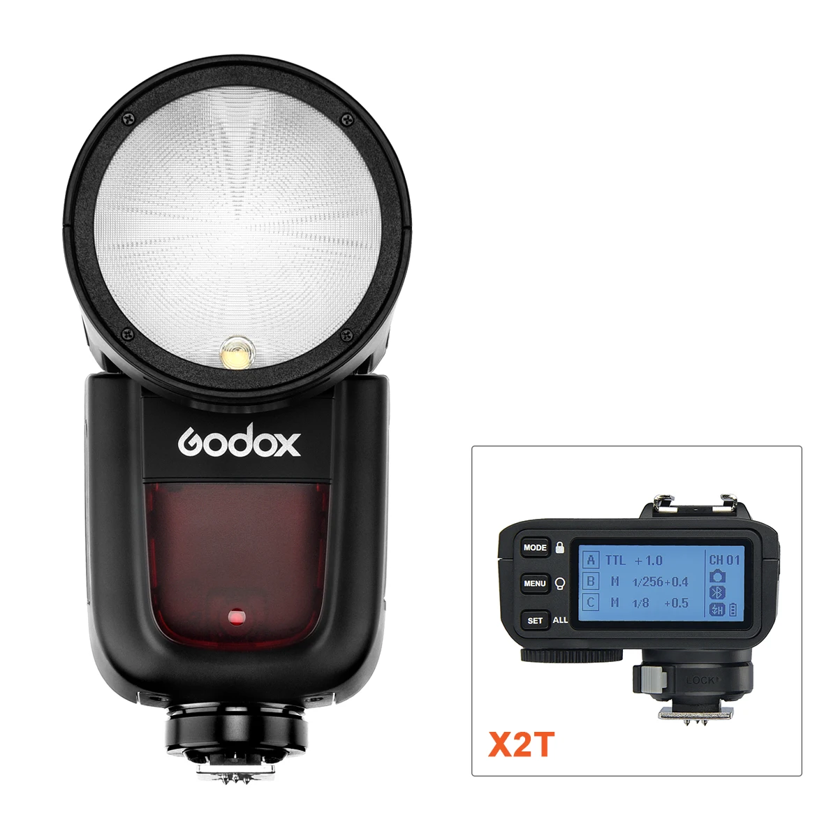 Godox V1 V1P фонарик для камеры ttl литий-ионная круглая вспышка для фотоаппарата вспышка для Pentax camera s с триггером X2T AKR1 - Цвет: V1P and X2Tp