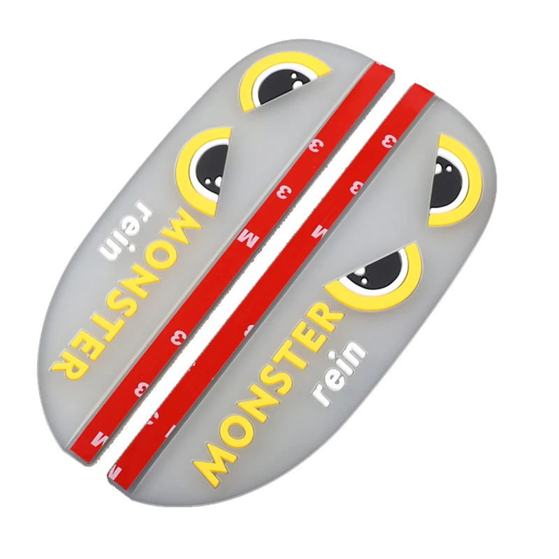 2PCS Universal Flexible Car Accessories Rearview Mirror Rain Shade Rainproof Blades Car devil Back Mirror Eyebrow Rain Cover