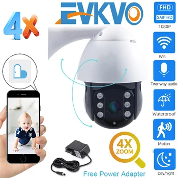 

Human Tracking IP Camera Outdoor 1080P Dome Ptz Surveillance Camera De Seguridad Ip Wifi Exterior CCTV Home Security Camera