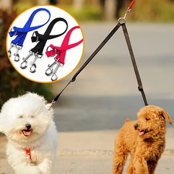 

Dog Leash Double Walking Leashes Dog Collar Lead Leashes for Two Dogs Colorful 2 In 1 Pet Accessories Supplies