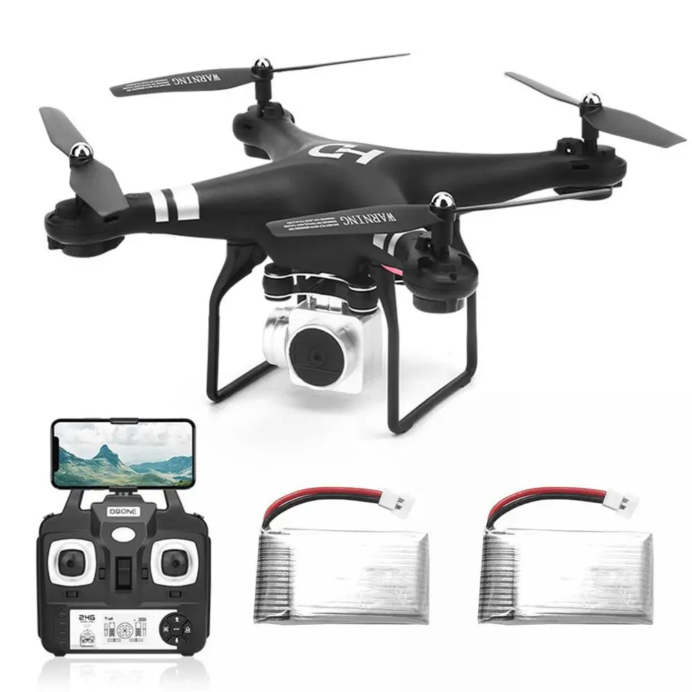 5MP-black Wi-Fi камера SH5HD FPV Дрон RC Квадрокоптер живое видео высота с 2 батареями 2,4 ГГц 4 канала 6 оси Радиоуправляемый Дрон - Цвет: 5MP-black