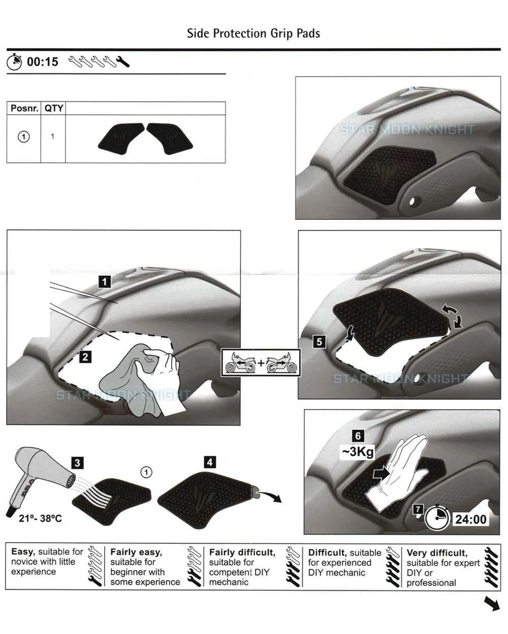 For Yamaha MT 07 MT07 MT-07 2021 - Side Fuel Tank pad Tank Pads Protector Stickers Decal Gas Knee Grip Traction Pad Tankpad