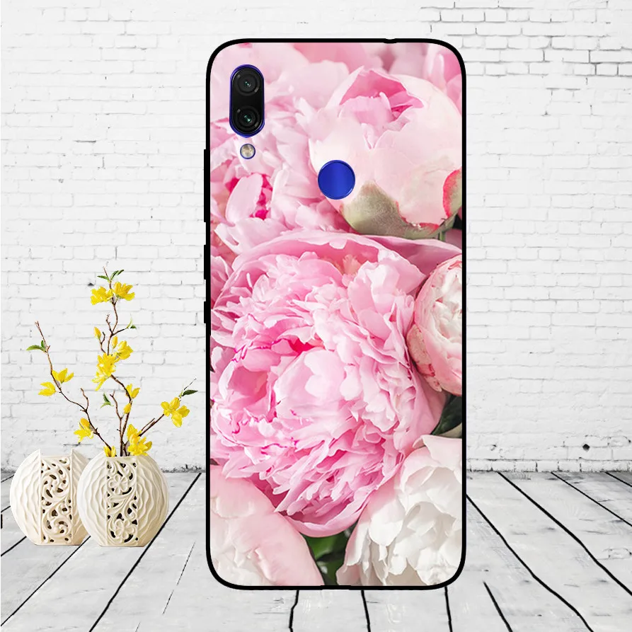 Untuk Xiaomi Redmi Note 7 Hitam Case Silikon Lembut Funda untuk Xiaomi Redmi Catatan 7 Hitam TPU Case Pelindung 6.3 