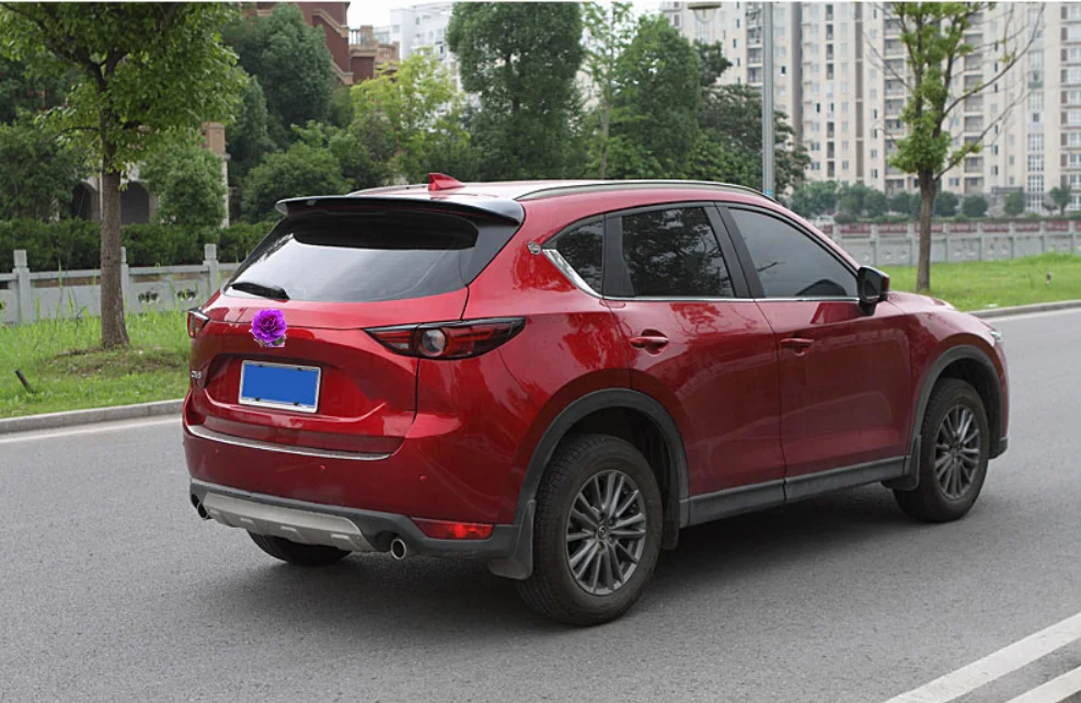 Для Mazda CX-5 CX5, автомобильный спойлер, черный и белый, задний багажник, крыло, задний спойлер на крышу, автомобильный стиль